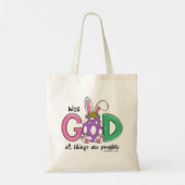 Sac Easter Tote Avec Dieu Tout Est Possible (Dos)