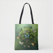 Sac Eco Tote Harmony Papillon Sphère Naturelle (Devant)