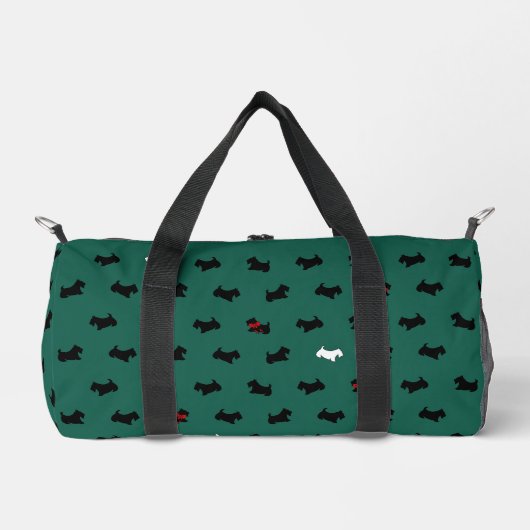 Sac écossais vert Terrier Duffel (Recto)