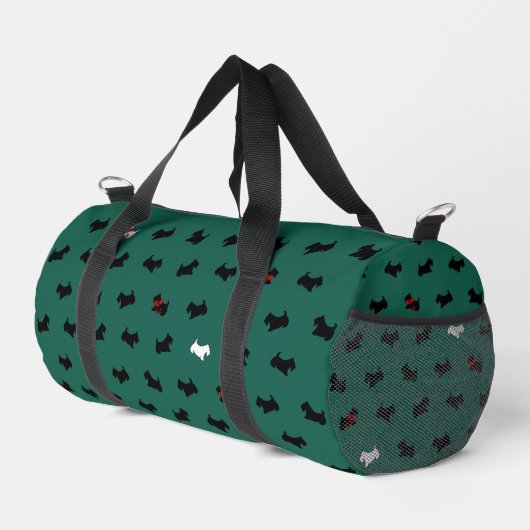 Sac écossais vert Terrier Duffel (Coin droit)
