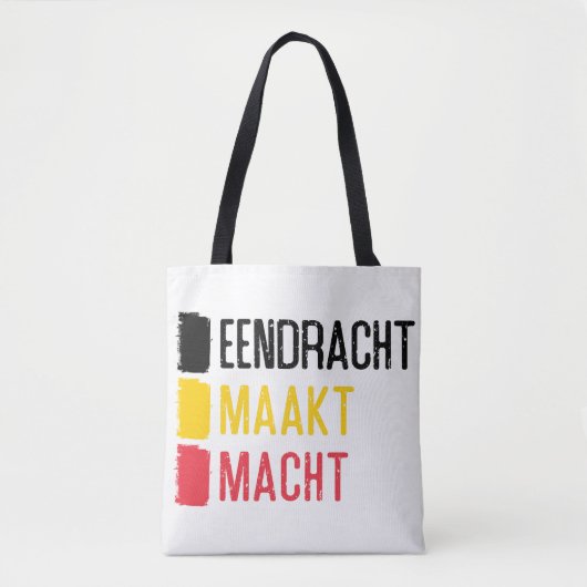 Sac Eendracht Maakt Macht, devise belge (Devant)