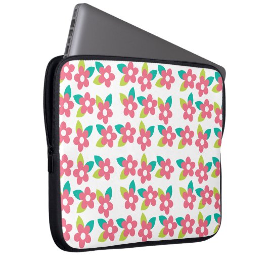 Sac électronique à fleurs roses (Devant droit)