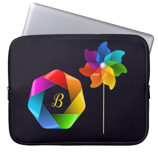 Sac électronique à moulinet monogrammé (Devant)