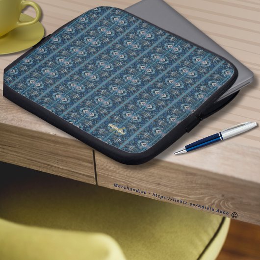 Sac électronique à rayures bleues par la poète Adi