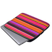 Sac électronique à rayures orange, magenta et viol (Devant bas)