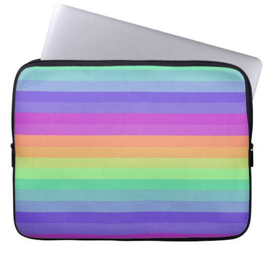 Sac électronique à rayures pastel Rainbow (Devant)