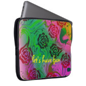 sac électronique abstrait rose noir (Devant droit)