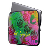 sac électronique abstrait rose noir (devant gauche)