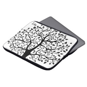 Sac électronique Arbre noir et blanc de la vie