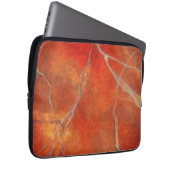 Sac électronique avec design en marbre rouge vif (Devant droit)