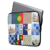 Sac électronique avec drapeau du Portugal et drape (devant gauche)