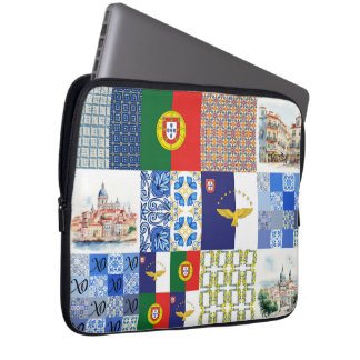 Sac électronique avec drapeau du Portugal et drape