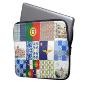 Sac électronique avec drapeau du Portugal et drape (devant gauche)