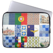 Sac électronique avec drapeau du Portugal et drape (Devant)