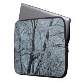 Sac électronique Big Tree en neige et ciel bleu (devant gauche)