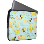 Sac électronique bleu d'abeille de miel (Devant droit)