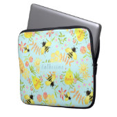 Sac électronique bleu d'abeille de miel (devant gauche)