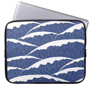 Sac électronique bleu foncé et blanc Waves