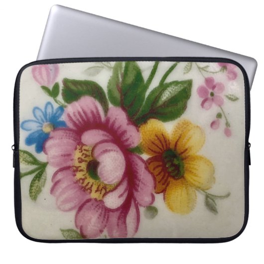 Sac électronique Bouquet floral de la coupe de thé (Devant)