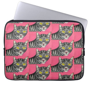 Sac électronique chat tigré