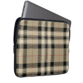 Sac Électronique Classique Beige Et Noir Plaid (Devant droit)