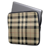 Sac Électronique Classique Beige Et Noir Plaid (devant gauche)