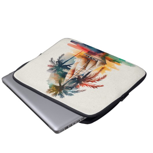 Sac électronique Colorical Palm Sailboat (Devant bas)