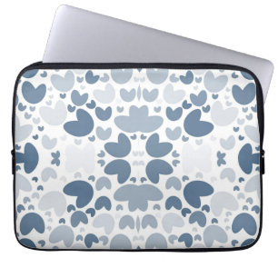 Sac électronique de coeur bleu
