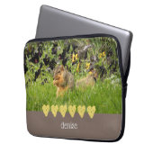 Sac électronique d'écureuil et de coeur jaune (devant gauche)