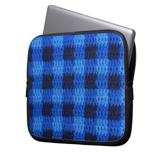 Sac électronique d'impression de Crochet bleu Plai (devant gauche)
