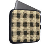 Sac électronique Ecru Plaid Artisan Crochet (Devant droit)