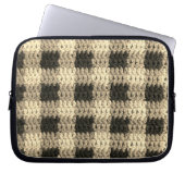 Sac électronique Ecru Plaid Artisan Crochet (Devant)