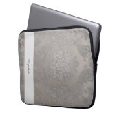 Sac électronique en or Damask avec initiales ou no (devant gauche)