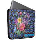 Sac électronique floral personnalisé (Devant droit)