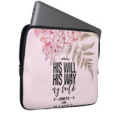 Sac électronique floral rose flou de la Bible (Devant droit)