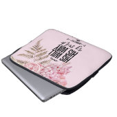 Sac électronique floral rose flou de la Bible (Devant bas)