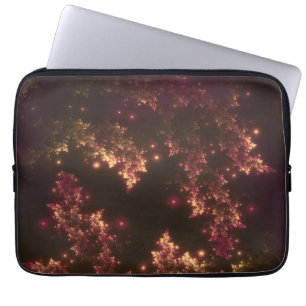 Sac Électronique Fractal Feuille Red Glow