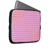 Sac électronique géométrique à rayures rose chic (Devant droit)