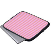 Sac électronique géométrique à rayures rose chic (Devant bas)