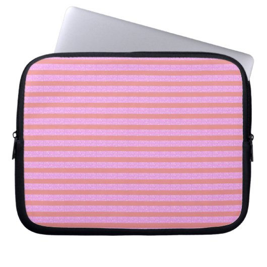 Sac électronique géométrique à rayures rose chic (Devant)
