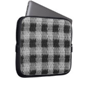 Sac électronique imprimé en crochet gris (Devant droit)
