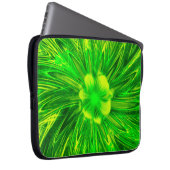Sac électronique Lignes Abstraites Fleur verte (Devant droit)