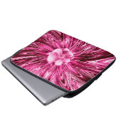 Sac électronique Lignes Abstraites Fleur violet (Devant bas)