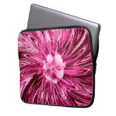 Sac électronique Lignes Abstraites Fleur violet (devant gauche)