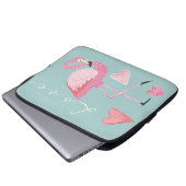 Sac électronique Love Pink Flamingo (Devant bas)