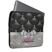 Sac électronique monogramme noir parties scintilla (Devant droit)