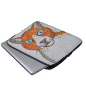 Sac électronique pour chat orange et blanc (Devant bas)