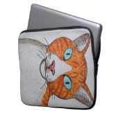 Sac électronique pour chat orange et blanc (devant gauche)