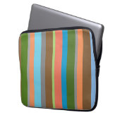 Sac électronique rayé aux tons chauds (devant gauche)