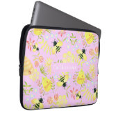 Sac électronique rose d'abeille de miel (Devant droit)